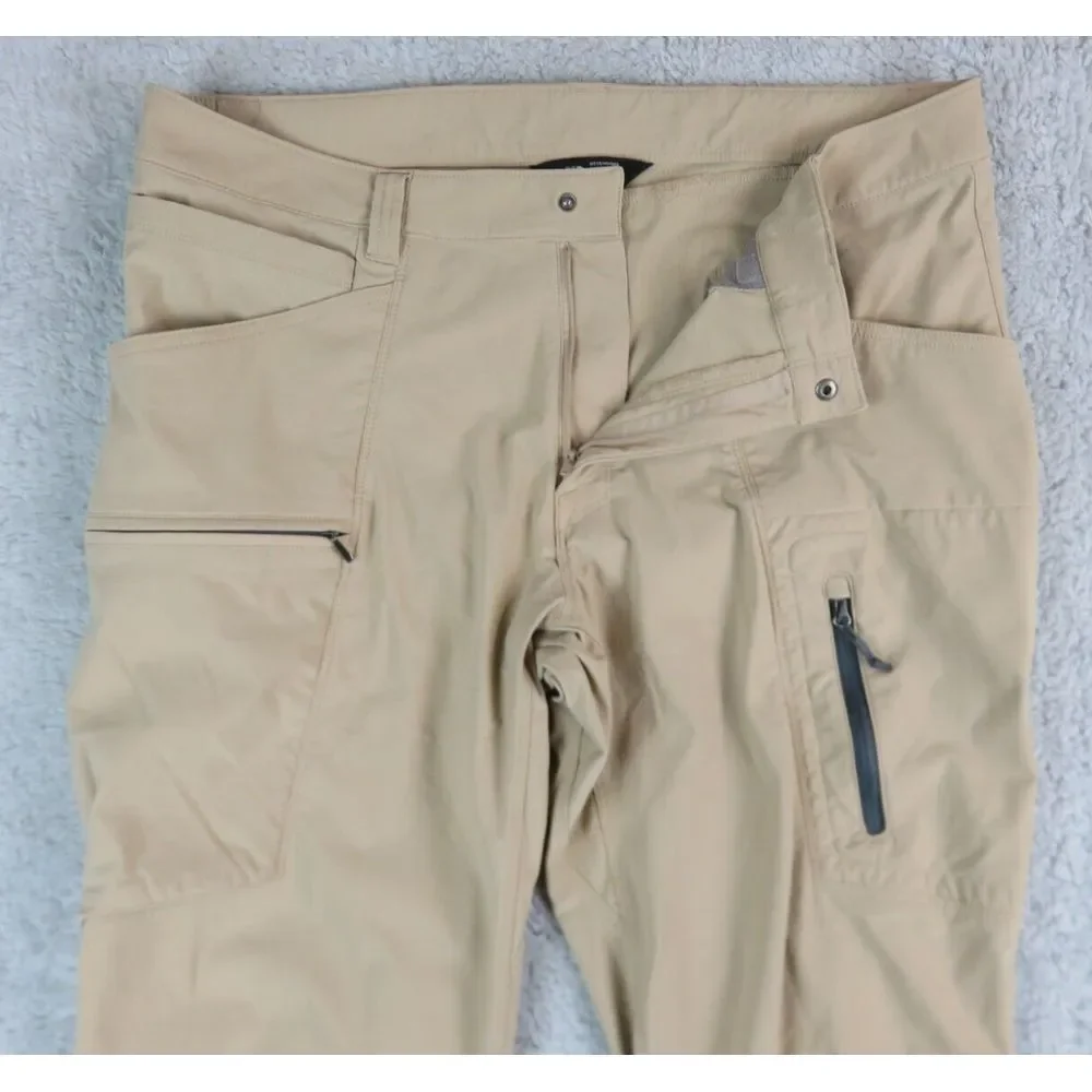 Mens The North Face‎ Brown Cargo Pants Size 36x31 Hiking Outdoors Fishing Casual